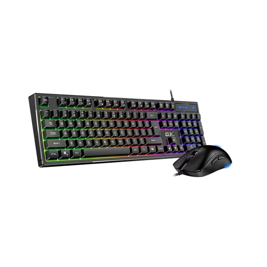 Combo (Tastierë&Maus) Gaming Genius Scorpion KM-GX6 / Wired / USB / RGB Backlight / Copilot Key / Anti-Ghosting (19) / 3200 DPI – Zezë - 2
