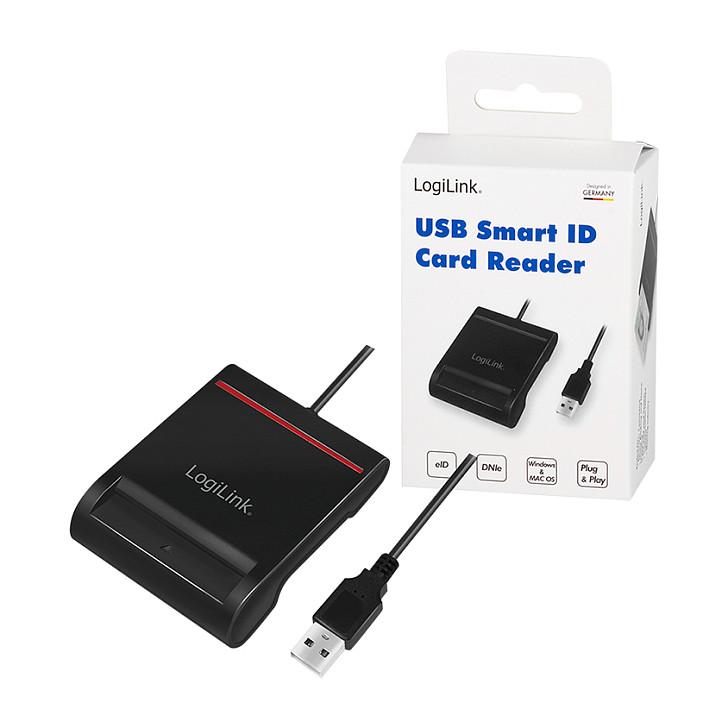 Lexues Kartelash LogiLink CR0047 / Smart-ID / ISO/IEC 7816 / USB 2.0 / USB-A / PC/SC 1.0 & 2.0 - Zezë - 9