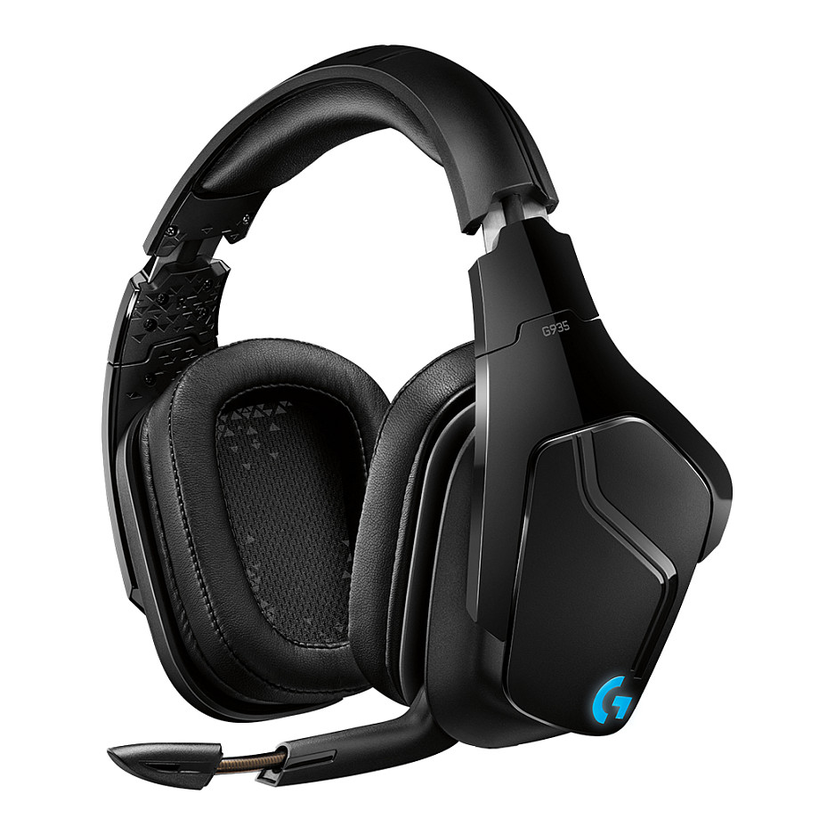 Kufje Gaming Logitech G935/ 7.1 Surround Sound/ Microphone/ Wireless/ PC / PS4/ Xbox/ Të zeza - 21