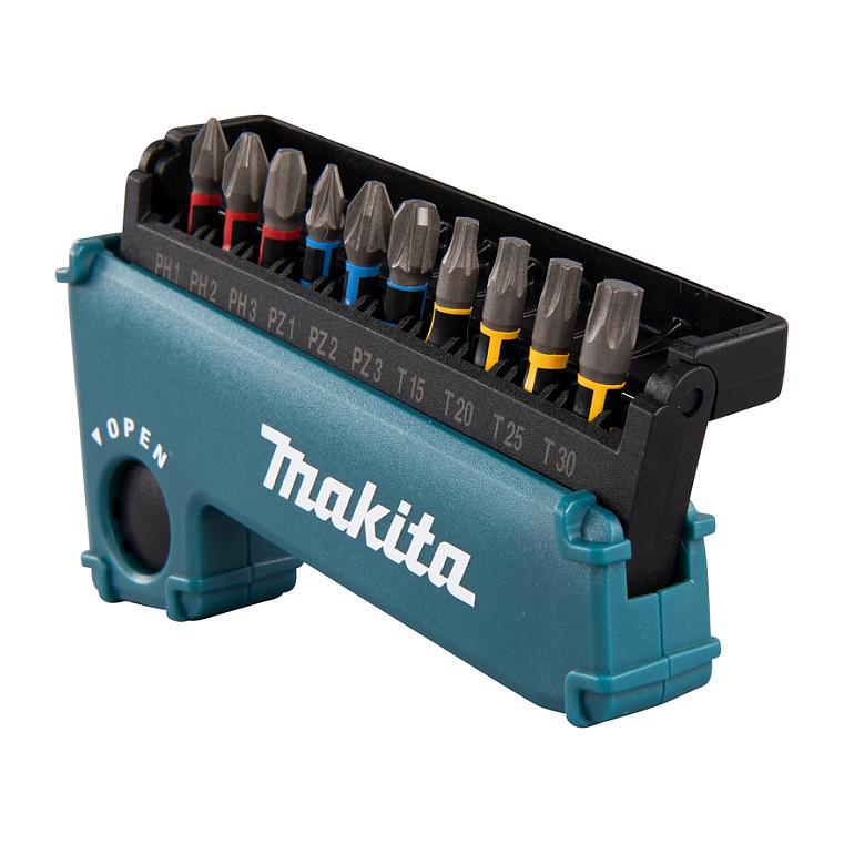 Set Maja për Kaçavidë Makita E-03567, 11 Copë, PH/PZ/Torx, 25mm, 1/4" - Blu/Zezë - 2