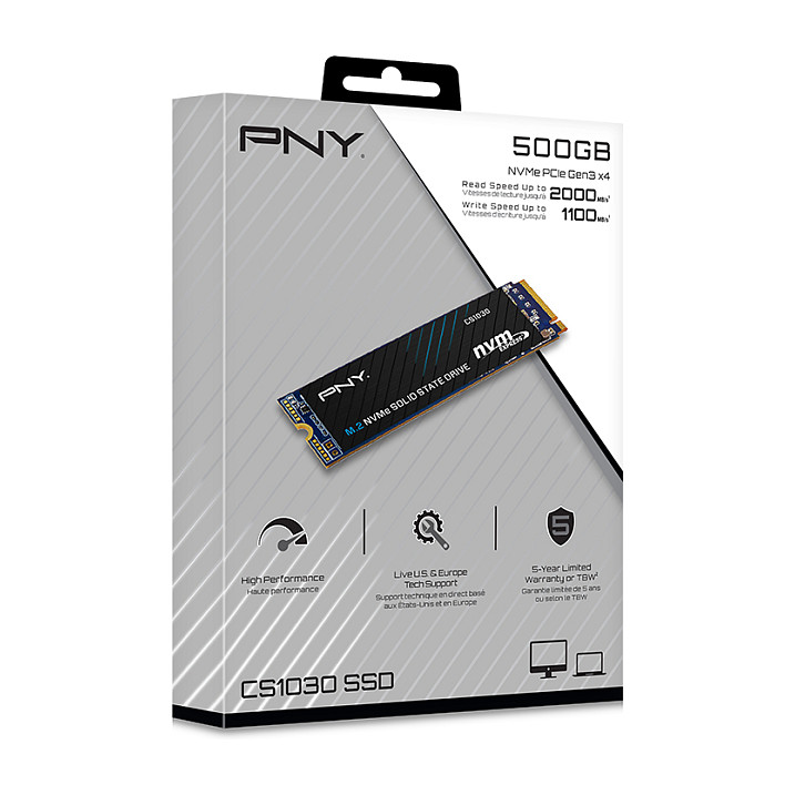 SSD të Brendshme PNY CS1030 M280CS1030-500-RB / M.2 2280 / 500GB / NVMe - 2