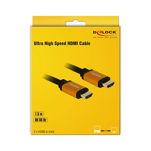 Kabllo HDMI DELOCK Ultra High Speed / 48 Gbps / 8K60Hz / 1.5m - 3