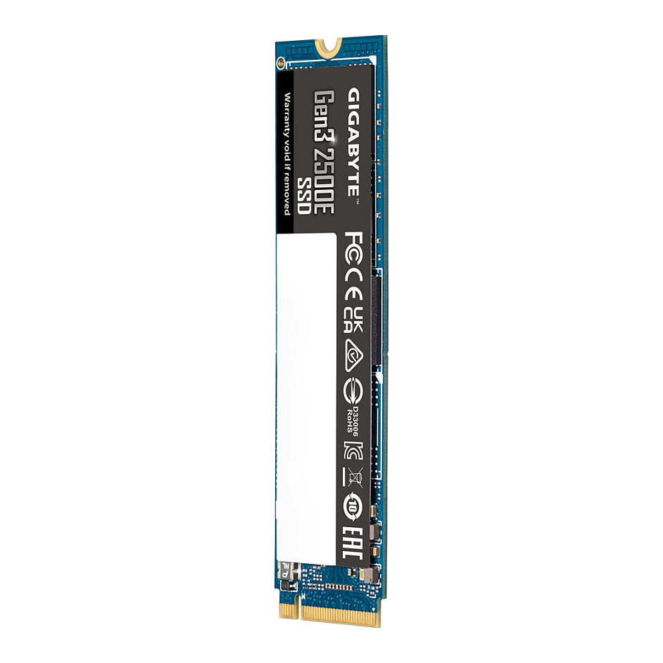 SSD e Brendshme M.2 / 500GB / GIGABYTE Gen3 2500E NVMe PCIe 3.0 x4 (2280, NVMe 1.3) - 5