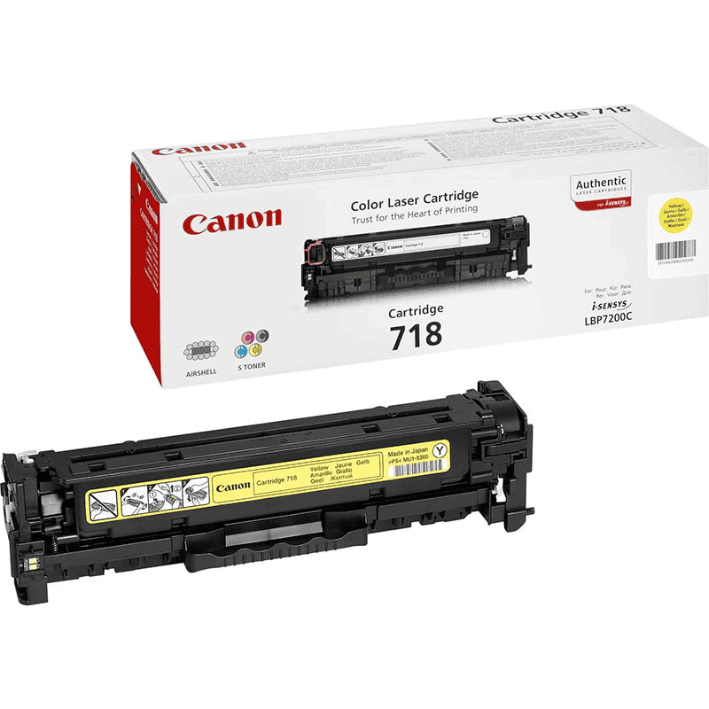 Toner Canon 718 / 2659B002 – Verdhë - 1