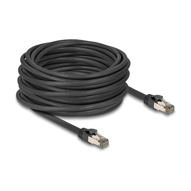 Kabllo për Rrjet DeLOCK 80245 / Cat 6A / U/FTP / RJ-45 Mashkull → RJ-45 Mashkull / 15m - Zezë - 2