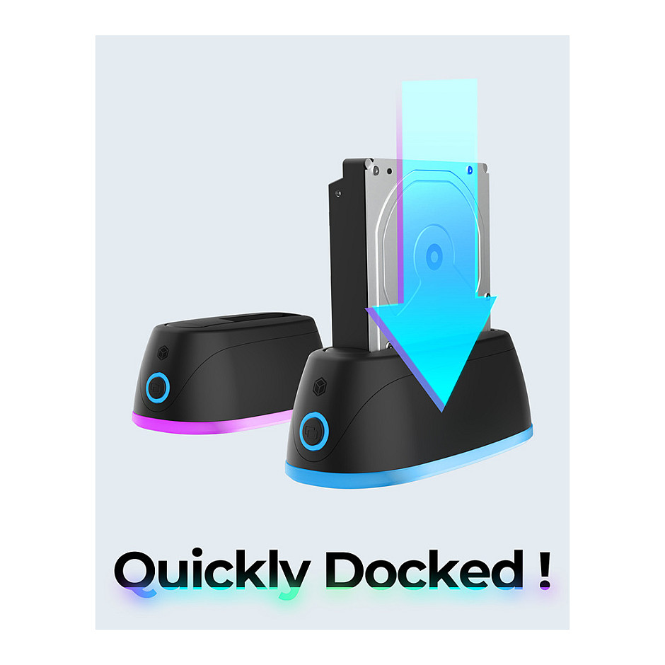 Docking Station ICY BOX, 2.5" & 3.5", SATA - USB 3.0 - 6