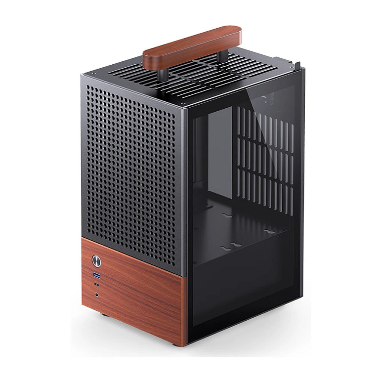 Kasë PC JONSBO T6 / Mini Tower / Mini-ITX / Tempered Glass / Wood - Zezë - 17