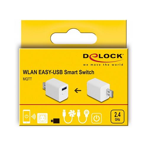 Ndërprerës Inteligjent USB DeLOCK 11828, USB-A 2.0, WLAN, MQTT, Alexa, 18W – Bardhë - 4