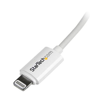 Kabllo USB StarTech.com USBLT2MW, USB-A në Lightning, 2 m, USB 2.0, 480 Mbps, MFi - Bardhë - 4