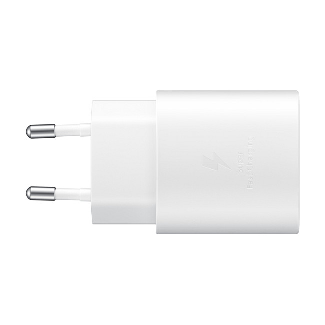 Adapter Samsung Galaxy Fast Charger USB Type-C 25W with 1m Cable - Bardhë - 1