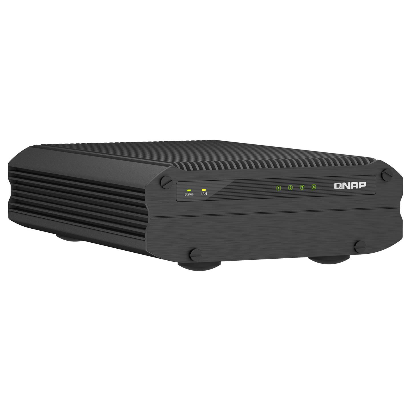 NAS QNAP TS-i410X-8G, Intel Atom x6425E, 8GB DDR4, 4 Bay SATA 2.5", 2 × 10GbE, Tower - Zezë