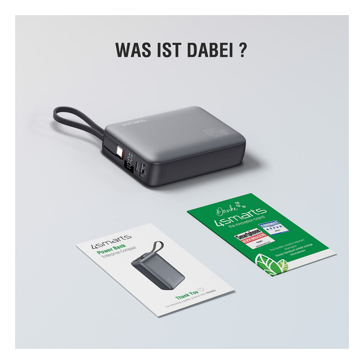 4smarts Powerbank Enterprise Compact 20000mAh 45W – Gri - 8