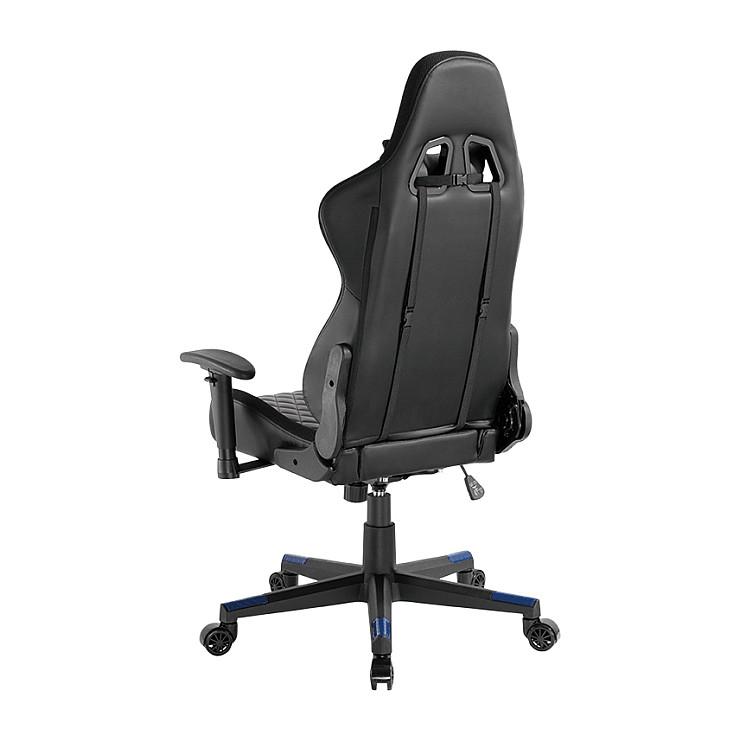 Karrige Gaming LogiLink EO0076 / RGB / Mbështetje për kokë dhe mes / Krahë 2D / 90-150° / 150 kg – Zezë/Blu - 2