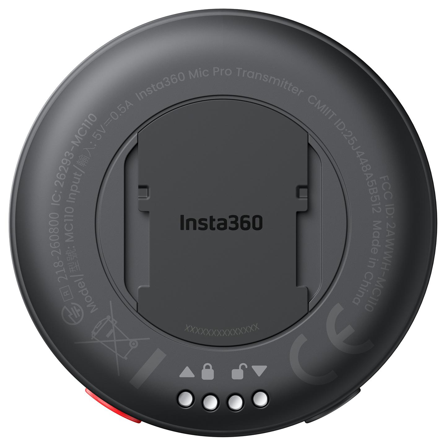 Aksesor për Mikrofon Insta360 Mic Pro Transmitter / 3 Mikrofona / 48 kHz / 32-bit Float / 32GB - Grafit - 3