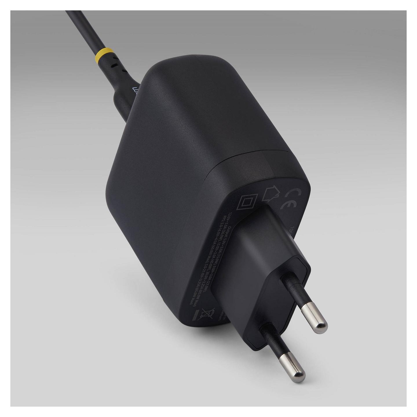Karikues StarTech 1065EB-WALL-CHARGER, USB-C, 65W, GaN, Power Delivery 3.0, PPS - Zezë - 4