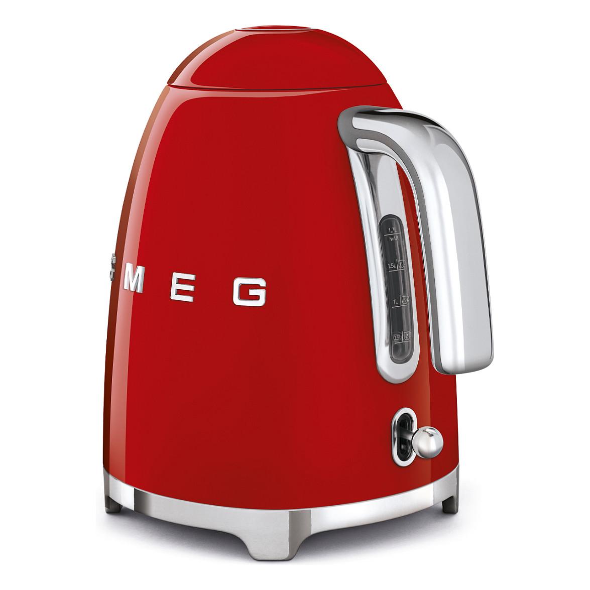 Çajnik Elektrik Smeg KLF03RDEU, 1.7L, 2400W, 360° – Kuqe - 12