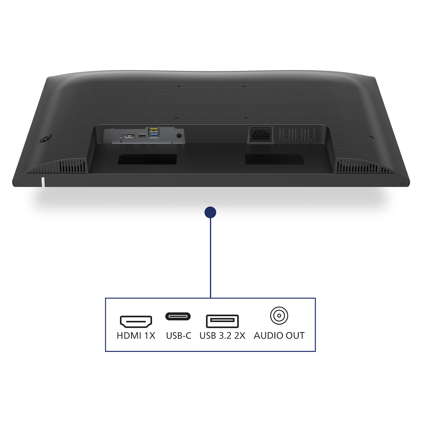 60,5cm/24" (1920x1080) Philips 24E1N1300AE 16:9 FHD IPS 1ms 100Hz HDMI USB-C Speaker Black - 5