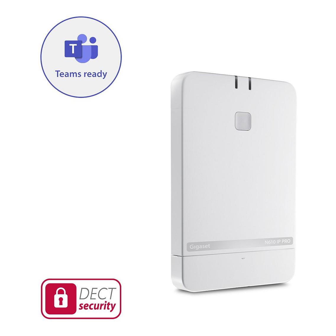 Telefon DECT VoIP Gigaset N610 IP PRO + S700H PRO, 8 Llogari SIP, deri në 8 Handset, 8 Thirrje Paralele, PoE - Bardhë - 6