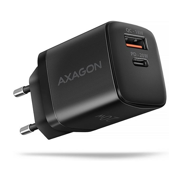Karikues Axagon ACU-PQ20, 20W, USB-A, USB-C, Power Delivery, Quick Charge – Zezë