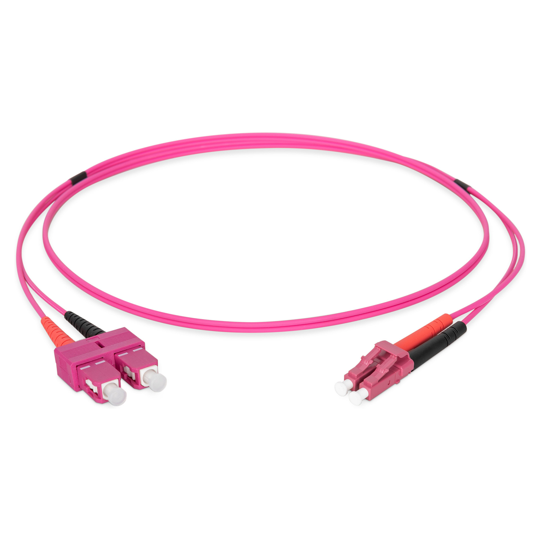 Kabllo për Rrjet DIGITUS LWL Patch LC–SC 1.00m Multimode Duplex OM4 - 3
