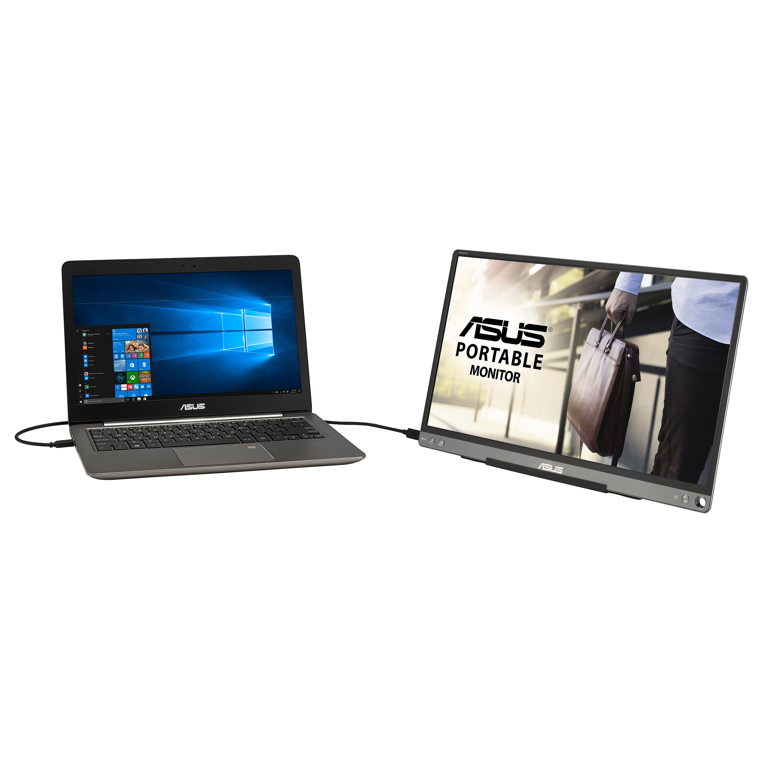 Monitor ASUS ZenScreen MB16ACE / 15.6″ / Full HD IPS LED / 70Hz / 5ms / USB-C / Portativ - Zezë - 6