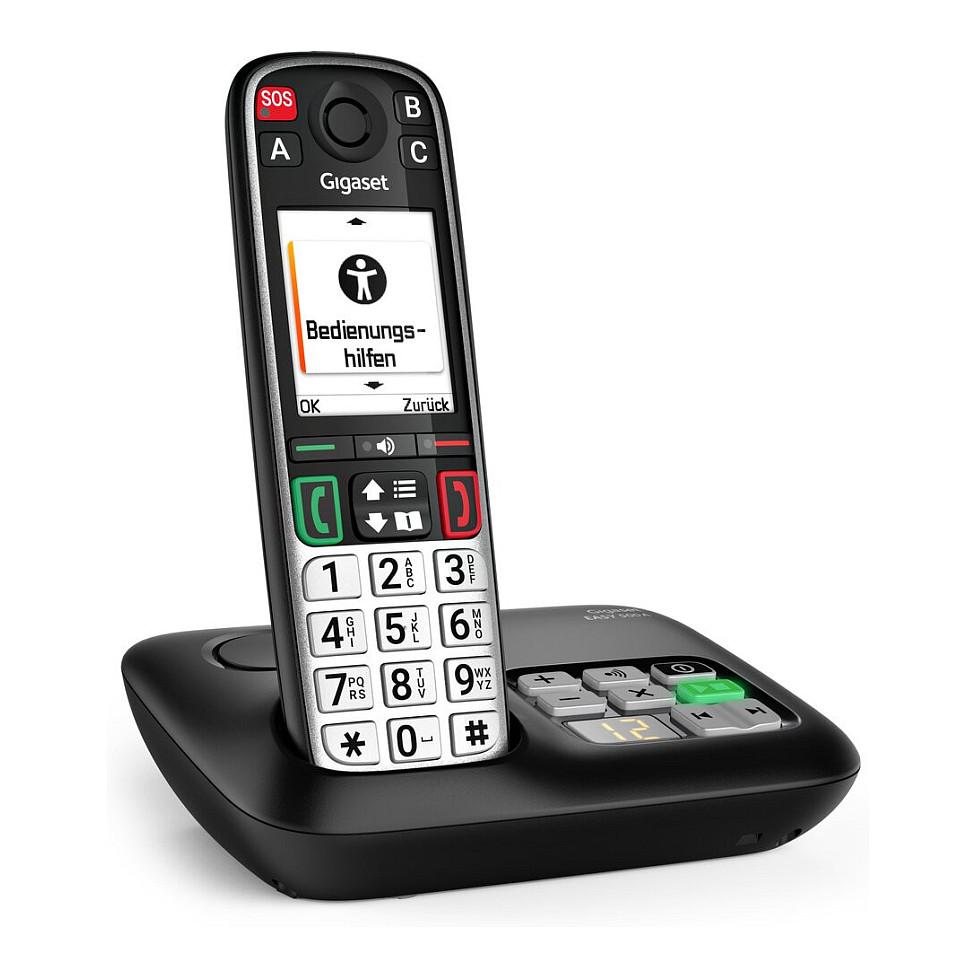 Telefon VoIP Gigaset EASY 500A, DECT, 2.2" TFT me ngjyra, SOS, Anrufbeantworter - Zezë