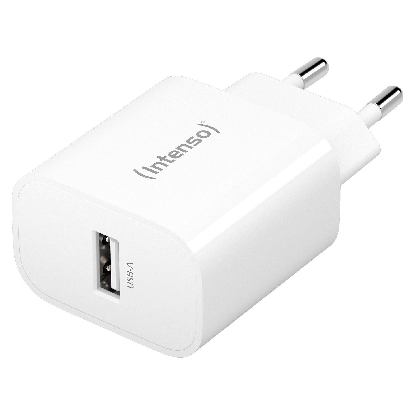 Adapter Intenso W5A / USB-A / 5W / 5V / 1A - Bardhë