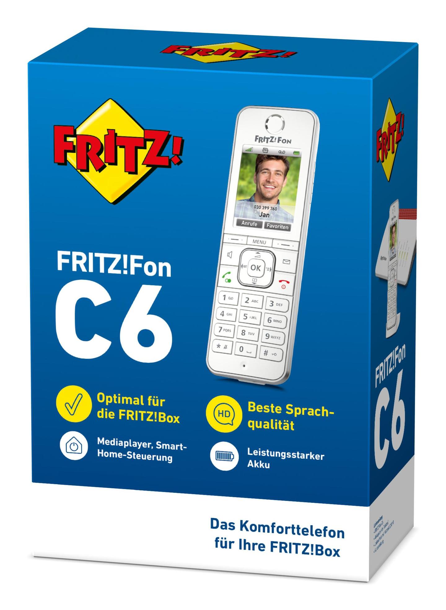 Telefon VoIP FRITZ! Fon C6 / 20002848 / DECT / HD Telephony – Bardhë - 4