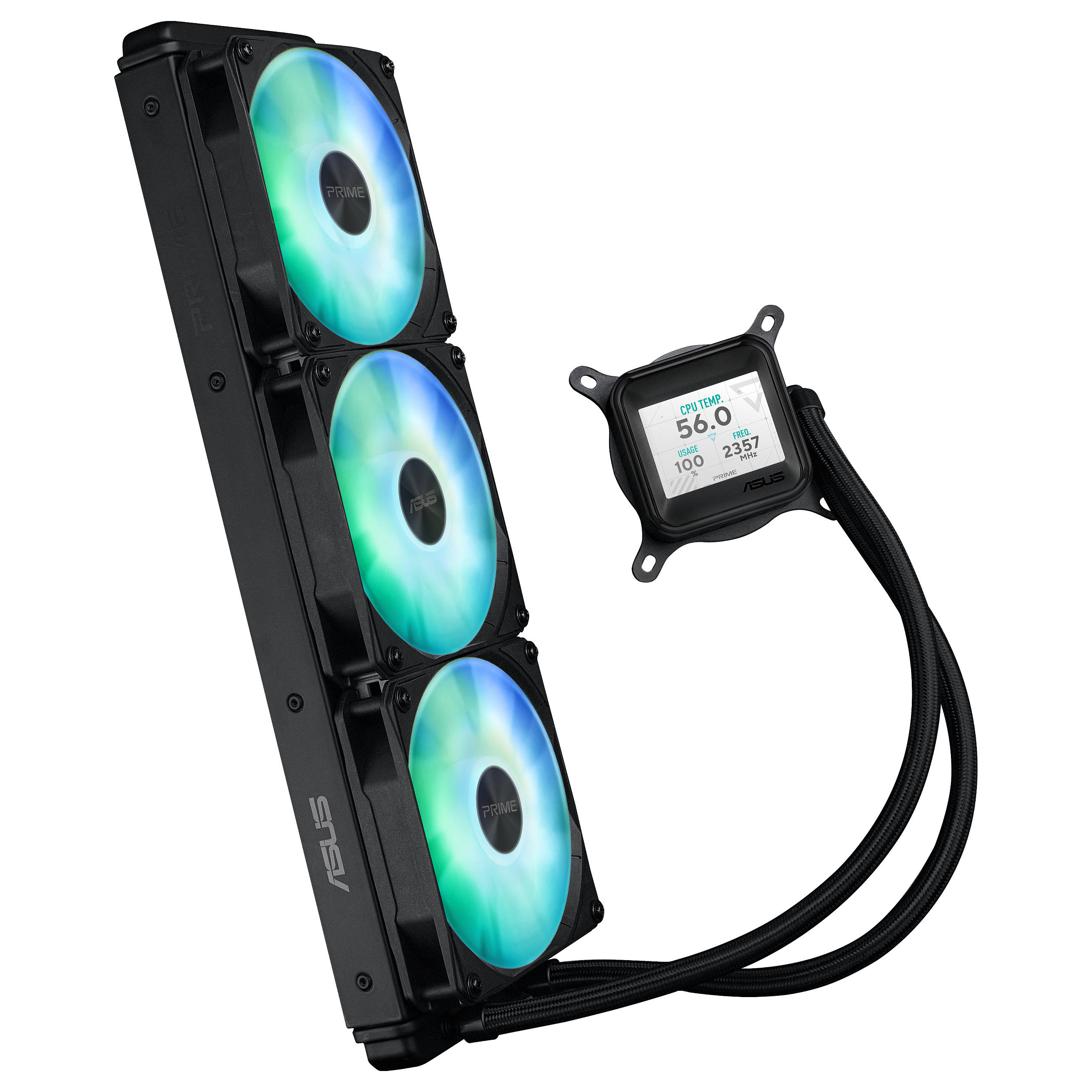 Ftohës për Procesor ASUS PRIME LC 360 ARGB LCD / All‑in‑One Liquid Cooler - Zezë - 5