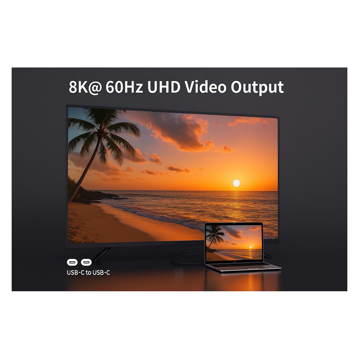 Kabllo USB Equip 119468 / USB-C në USB-C / USB 3.2 Gen 2 / 10 Gbit/s / 60W / 10m - Zezë - 5