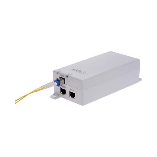 Midspan PoE Axis T8154, 60 W, SFP, Gigabit Ethernet - Bardhë