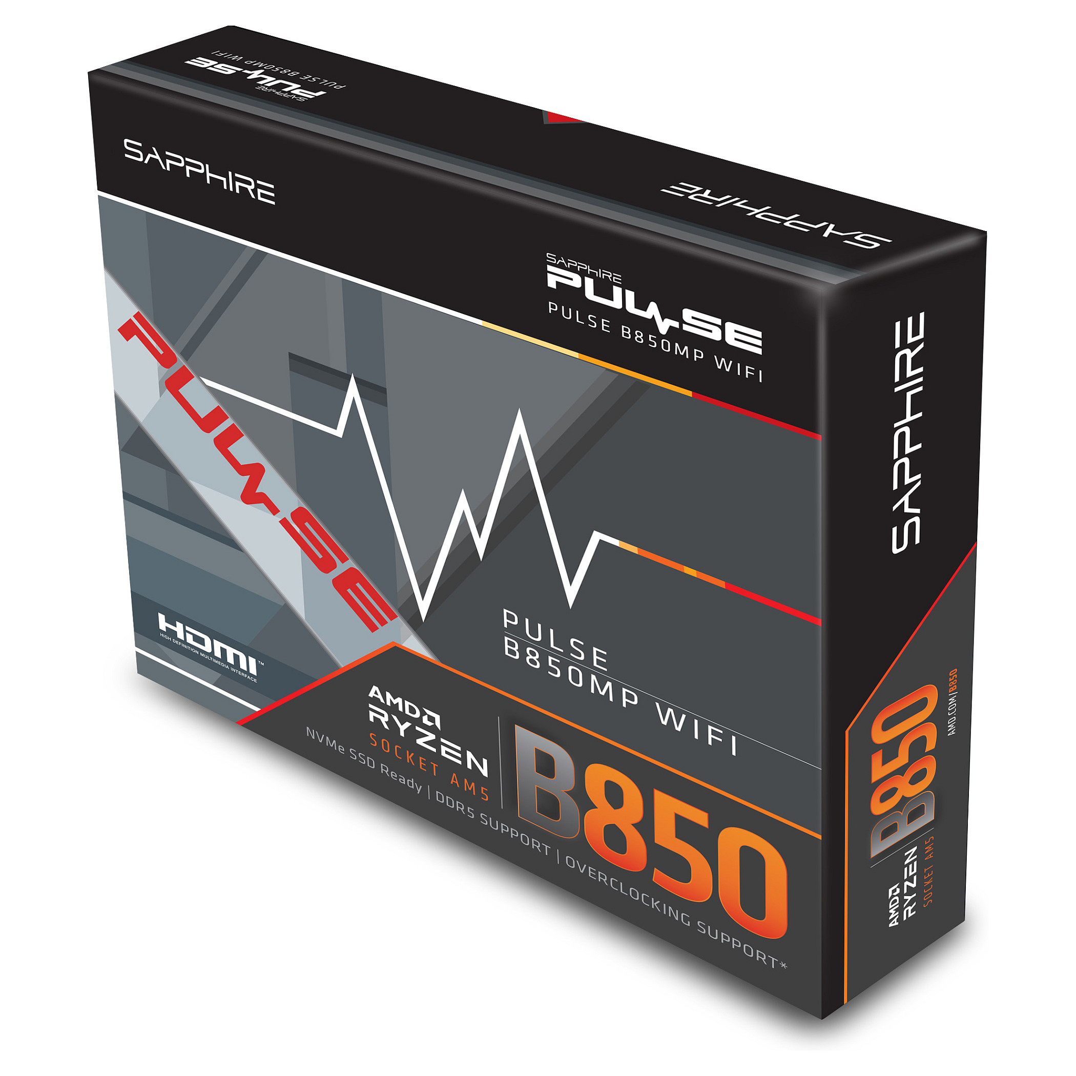 Pllakë Amë AMD AM5 Sapphire PULSE B850M WIFI / DDR5 / mATX / HDMI+DP - 7