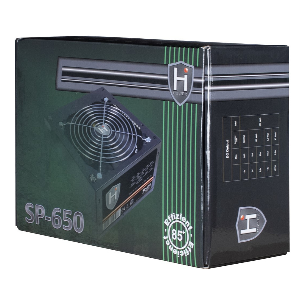 Furnizues Energjie Inter-Tech HIPOWER SP-650 / 650W / ATX / Non-Modular - Zezë - 4