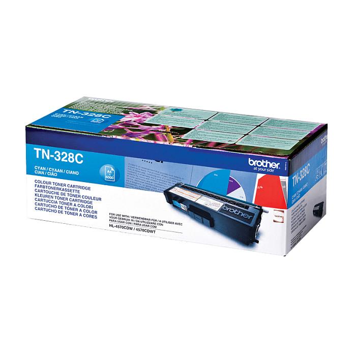 Toner Brother TN-328C, 6000 faqe, për DCP-9270CDN, HL-4570CDW, MFC-9970CDW - Blu - 2