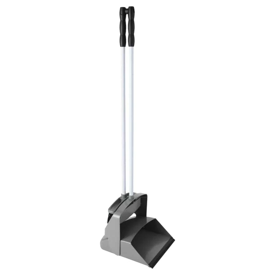 Set Fshesë dhe Lopatçkë haug® bürsten futura, Dorezë e Gjatë, Gjerësi 30 cm, PET i Ricikluar – Gri/Bardhë