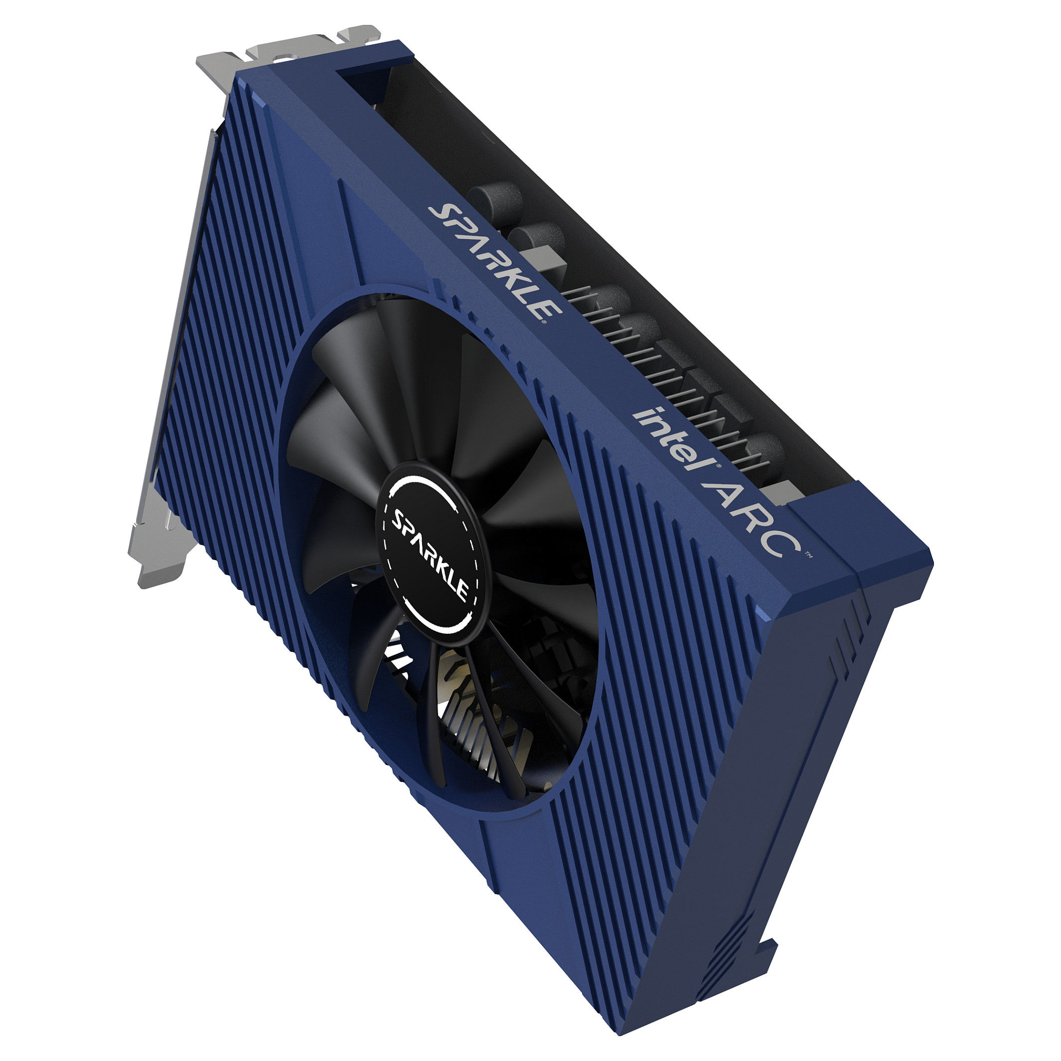 Kartë Grafike Intel Arc A380 / 6GB / Sparkle ELF / GDDR6 / 1 Fan - Zezë/Blu - 4
