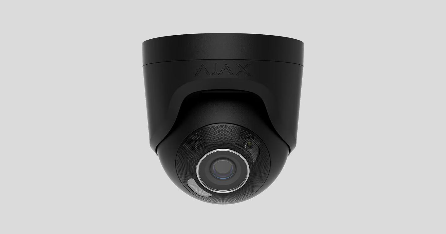 Kamerë Sigurie IP CCTV AJAX TurretCam HL, 8MP, 4mm, 85°, Smart Hybrid Light, IR 50m, AI, True WDR, Audio, PoE, MicroSD deri 256GB, IP65, IK08 - Bardhë