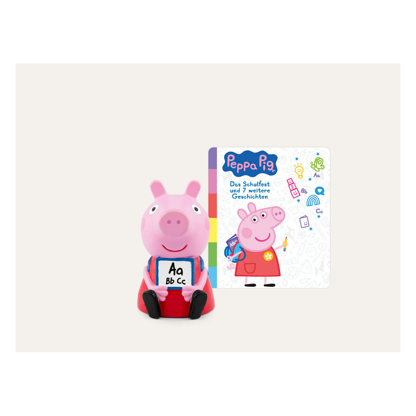 Lodra Tonies Peppa Pig – The School Fair and 7 More Stories / 8 Stories / 42 Min / Toniebox / 3+ – Mix