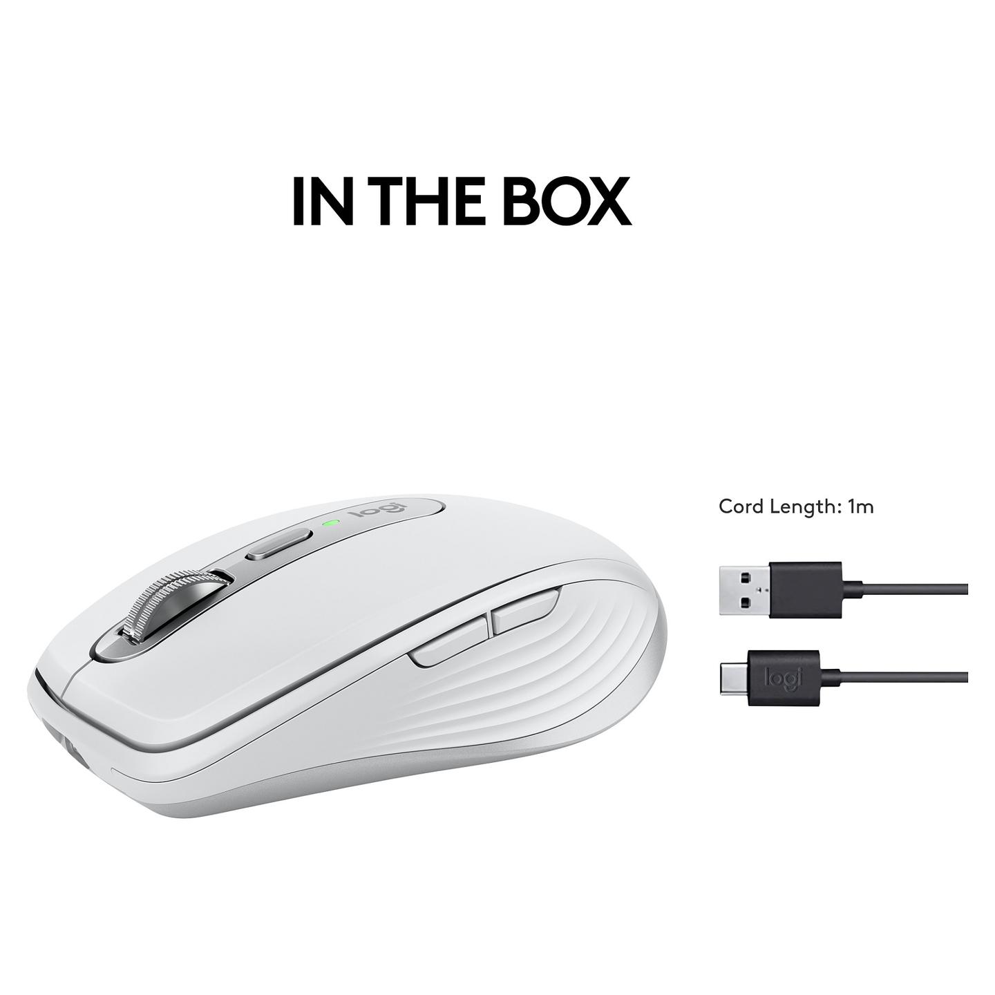 Maus pa kabllo Logitech MX Anywhere 3S / Darkfield / 8000 DPI / 6 Butona / MagSpeed - Hiri - 13