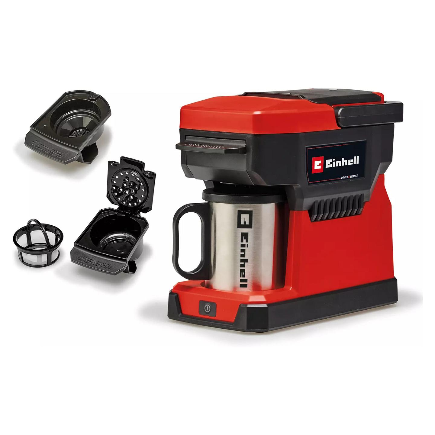 Aparat për kafe me Bateri Einhell TE-CF 18 Li-Solo, 18V, 240ml, 80°C - Zezë