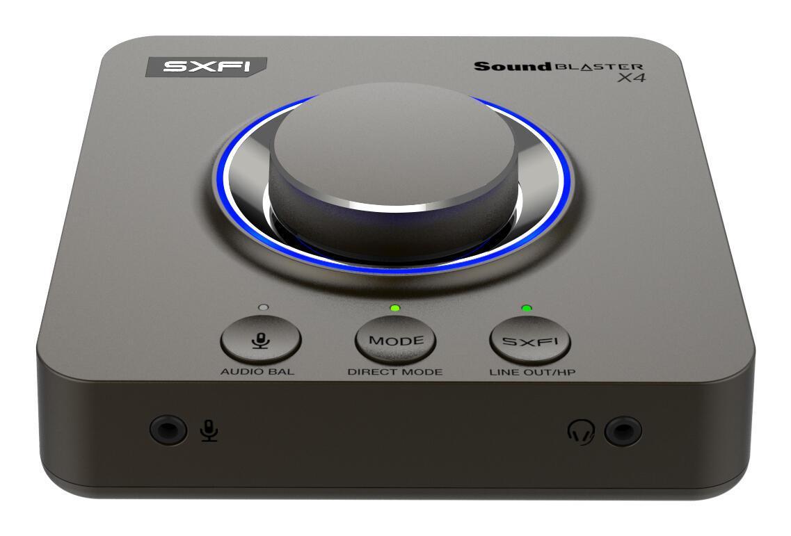 Karta të Zërimit Creative Sound Blaster X4 / 7.1 / 24-bit / 192kHz / 114dB / USB-C / Super X-Fi / Dolby Digital Live – Zezë - 1