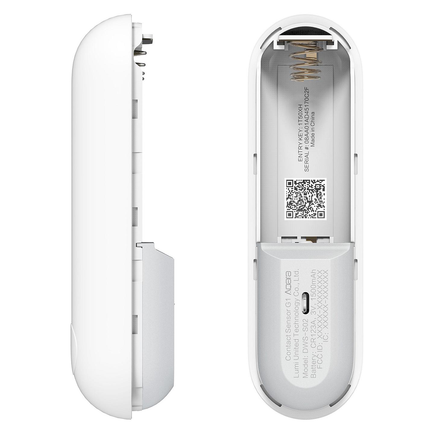 Sensor për Dyer dhe Dritare Aqara P2 DW-S02D, Matter over Thread, Bluetooth 5.0, Bateri CR123A - Bardhë - 20