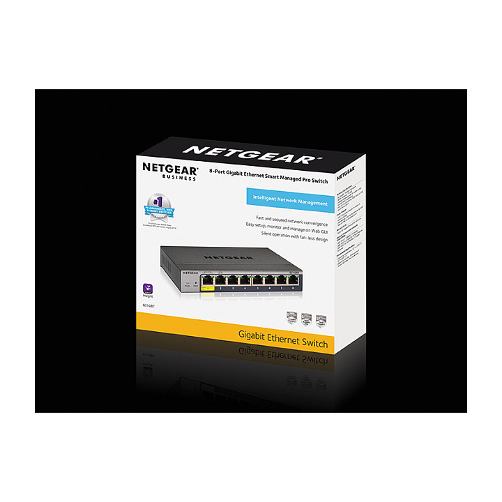 Switch 8P Netgear GS108Tv3 M RM - 3