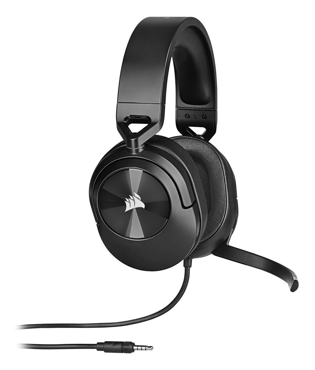 Kufje Gaming Corsair HS55B / Wired / 3.5mm / Driverë 50mm / Mikrofon Flip-to-Mute - Zezë