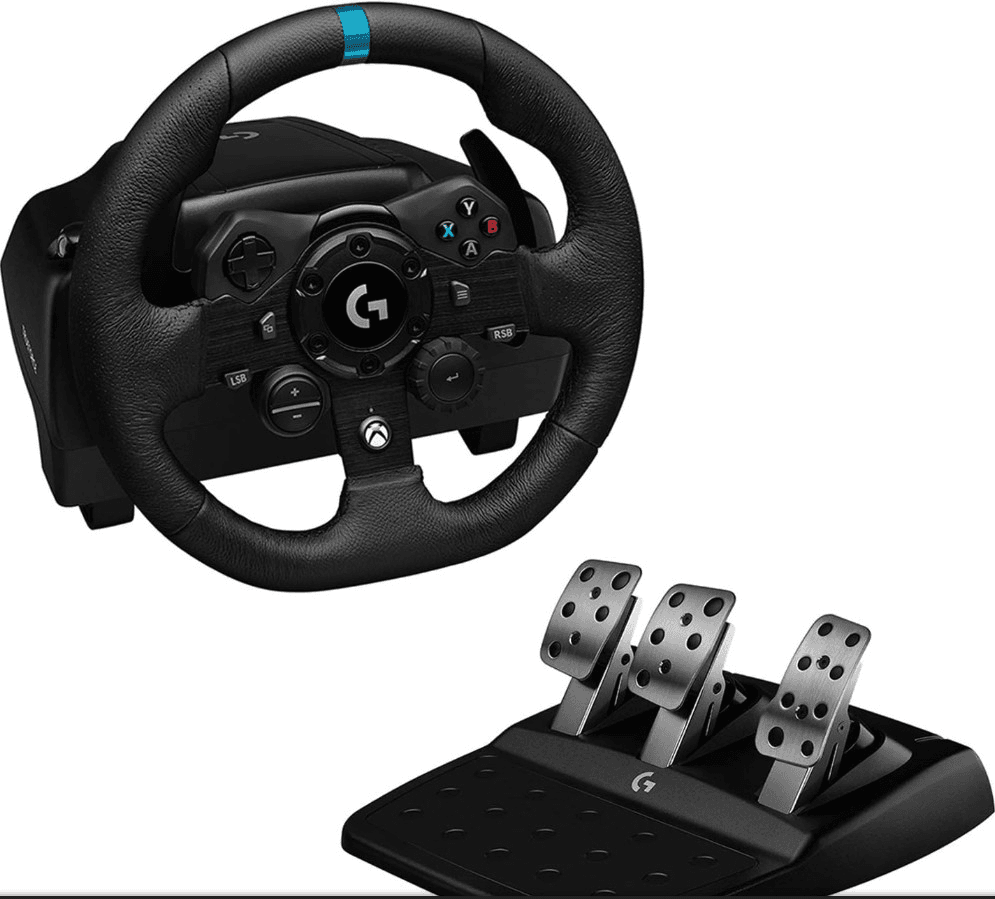 Timon dhe pedale Logitech G923 TRUEFORCE, 900°, 2.3Nm, Force Feedback, Pedale, USB - Zezë