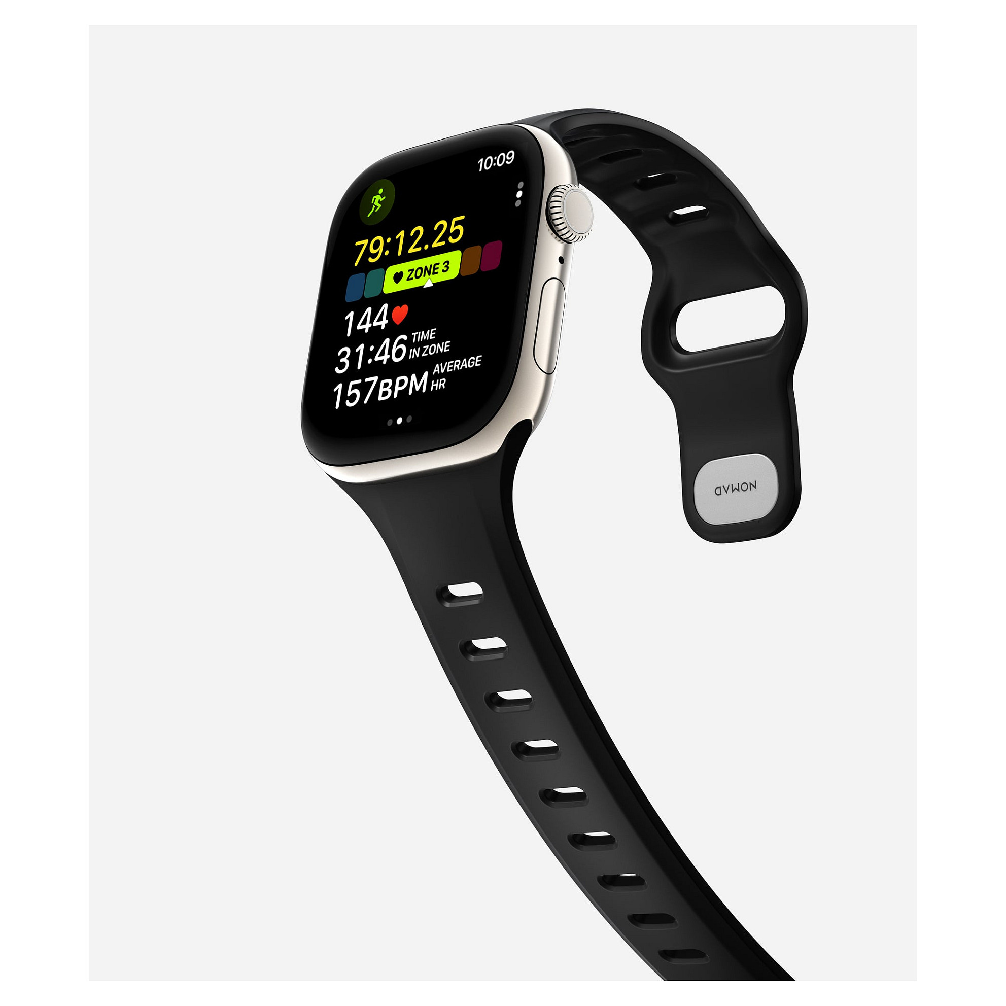 Rripa për ora Nomad Tempo Band / 41mm / 42mm – Zezë - 7