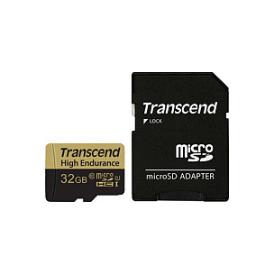 Kartë Memorie SD CARD 32GB Transcend microSDHC/SD + Adapter - 5