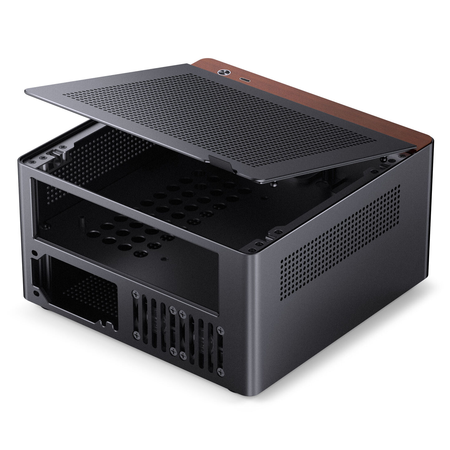 Kasë PC Jonsbo N10 / Mini Tower / Mini-ITX - Zezë - 1