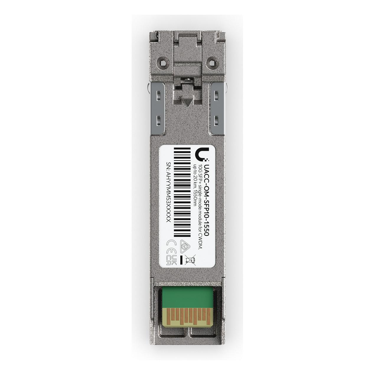 Transceiver Ubiquiti UACC-OM-SFP10-1550, SFP+, 10 Gbps, LC Duplex, 1550 nm, 20 km, Single-Mode - Hiri - 3