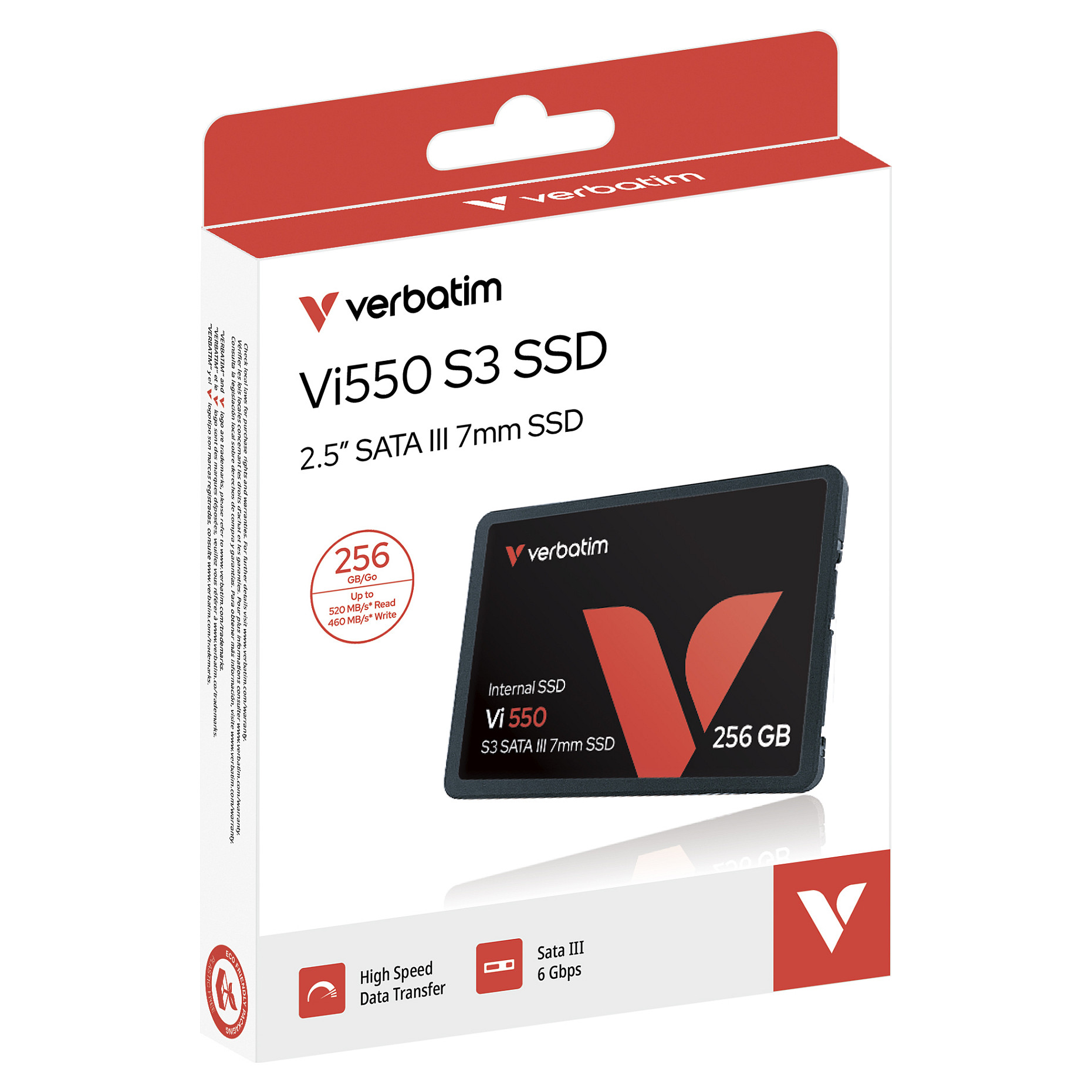 SSD e Brendshme Verbatim Vi550 S3 Phison / 256GB / 2.5" / SATAIII - 1